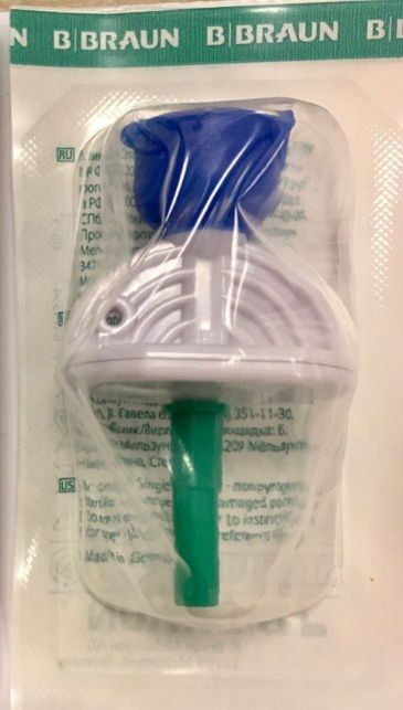 Mini-Spike Filter Micro Tip B.Braun. Миниспайки Микро Б.Браун. Канюля аспирационная с фильтром, синий, 5 шт 4550528
