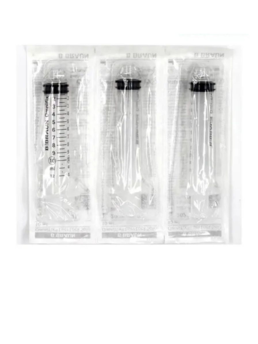 Шприц 10 мл B.Braun Omnifix Luer Lock Solo без иглы, Омнификс, 10 шт 4617100V