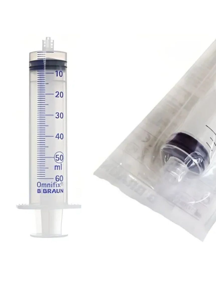 Шприц 50 мл B.Braun Omnifix Luer Lock без иглы, Омнификс, 10 шт 4617509F