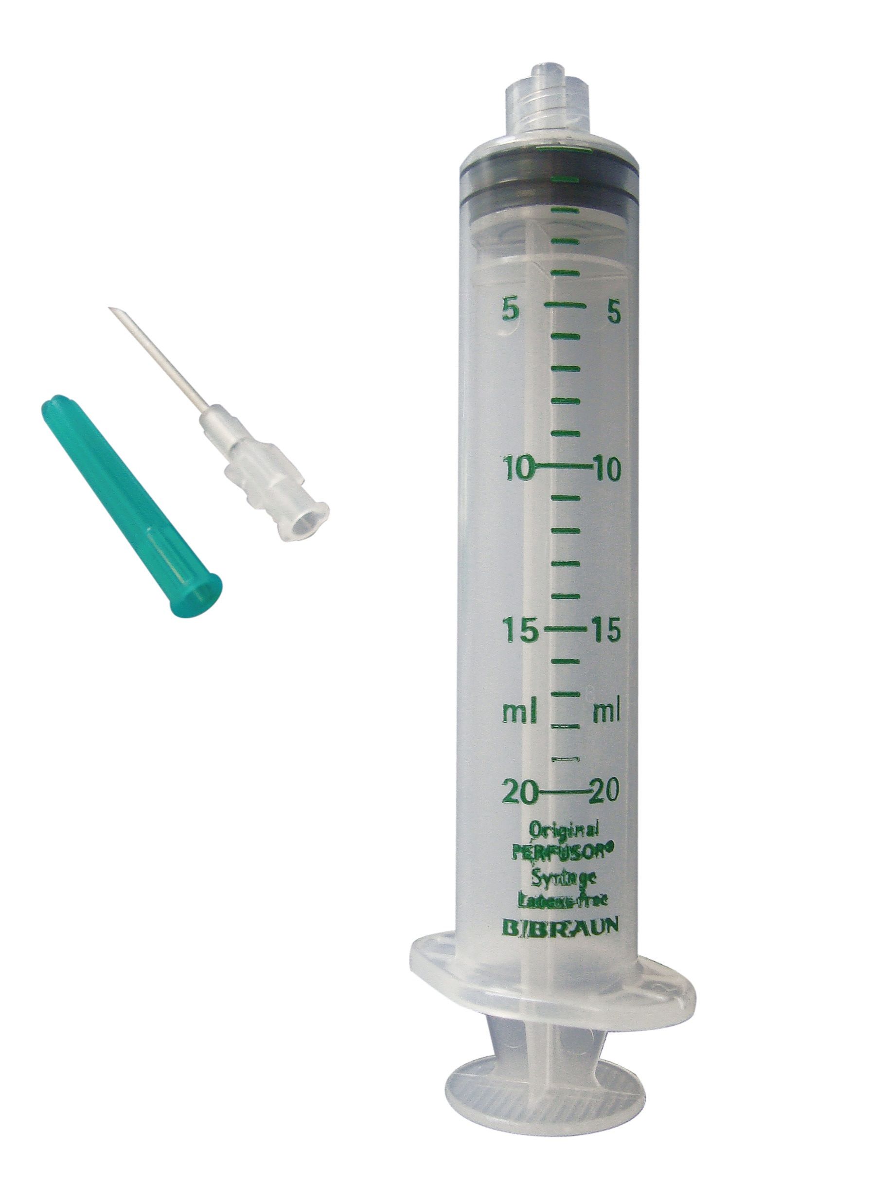 Шприц 20 мл, B.Braun Perfusor Syringe (Б.Браун Перфузор Серин), с аспирационной иглой 2.00 ммх30 мм Луэр Лок, 10 шт 8728623С