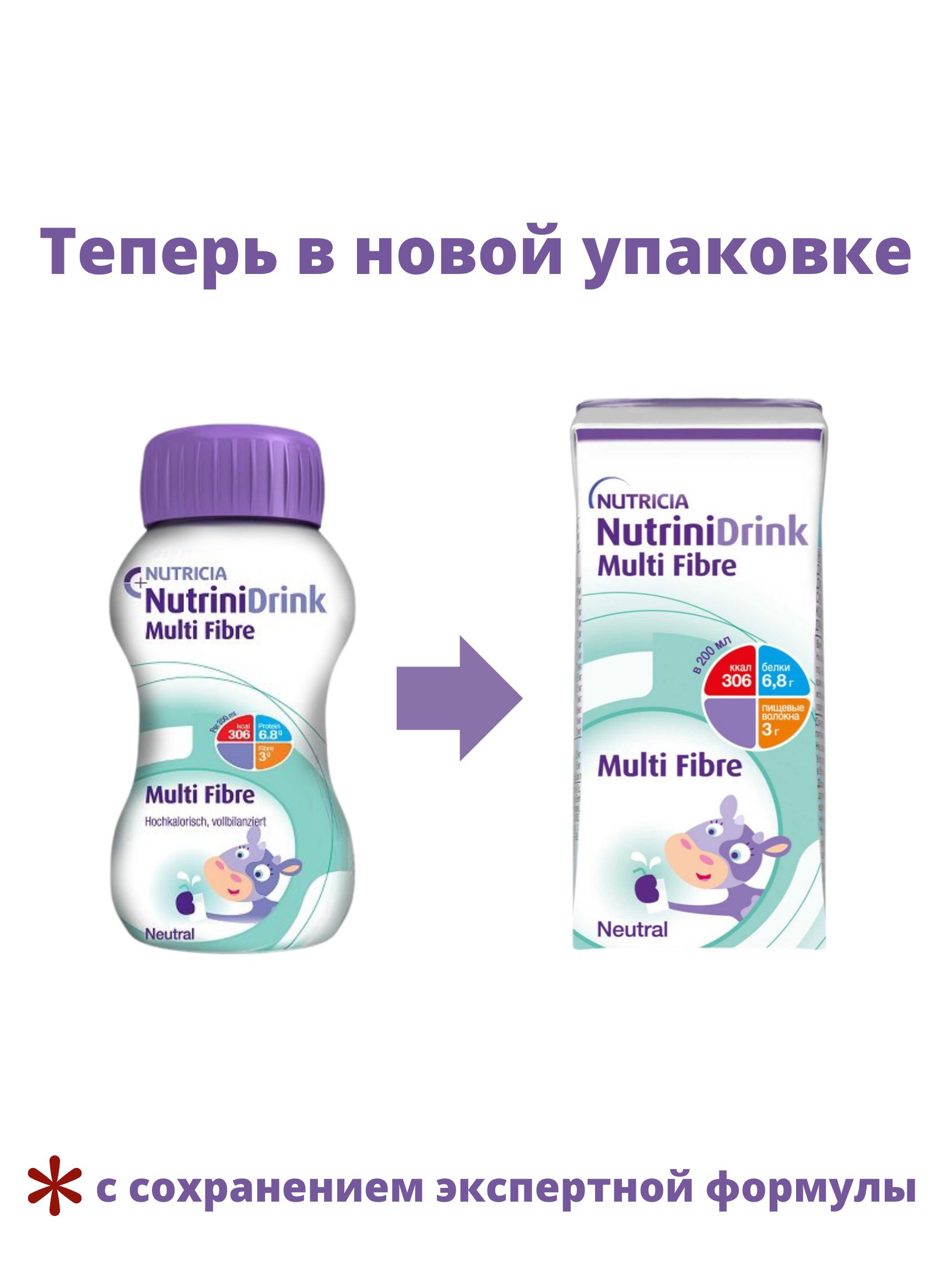 Питание Нутриция НутриниДринк / NutriniDrink с пищевыми волокнами при повышенных потребностях в белке и энергии 200 мл